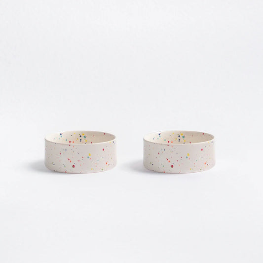 Hundenapf Keramik "Party-Bowl" weiß