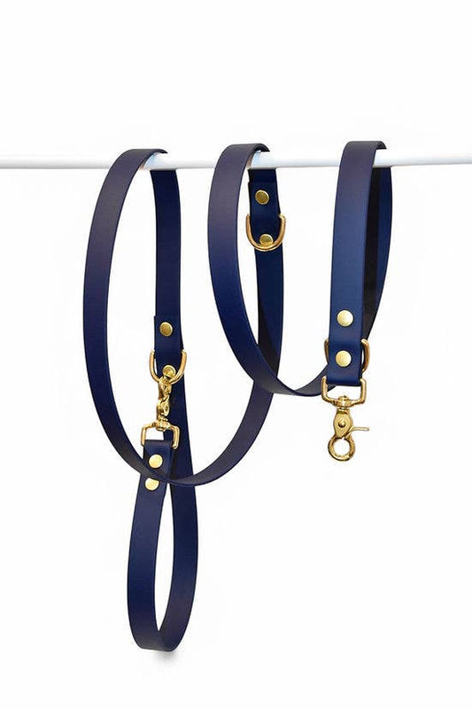 Mehrpositionsleine Biothane navy