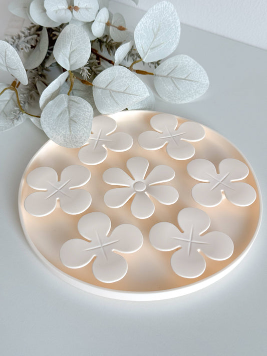 Anti-Schling Napf & Schleckmatte Flowers creme