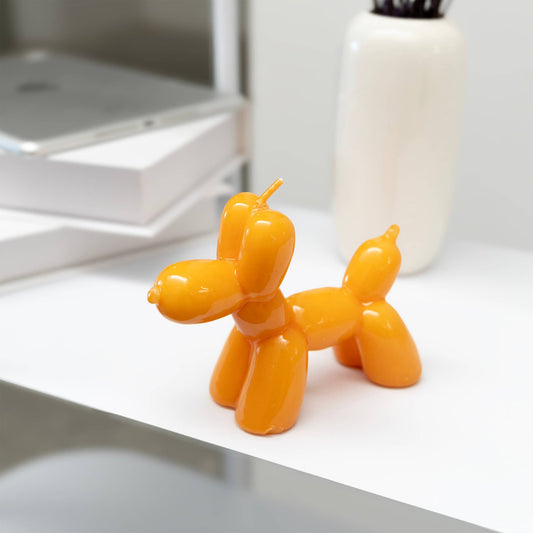 Kerze Baloon Dog orange